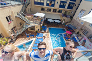 Partyclub exklusiv Von der Dachterrasse im Caribe habt ihr einen Gesamtüberblick über den Partyclub.